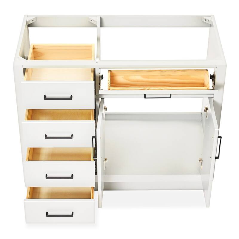 Ariel T042S-R-BC Hepburn 42" Single Free Standing Vanity Cabinet Only