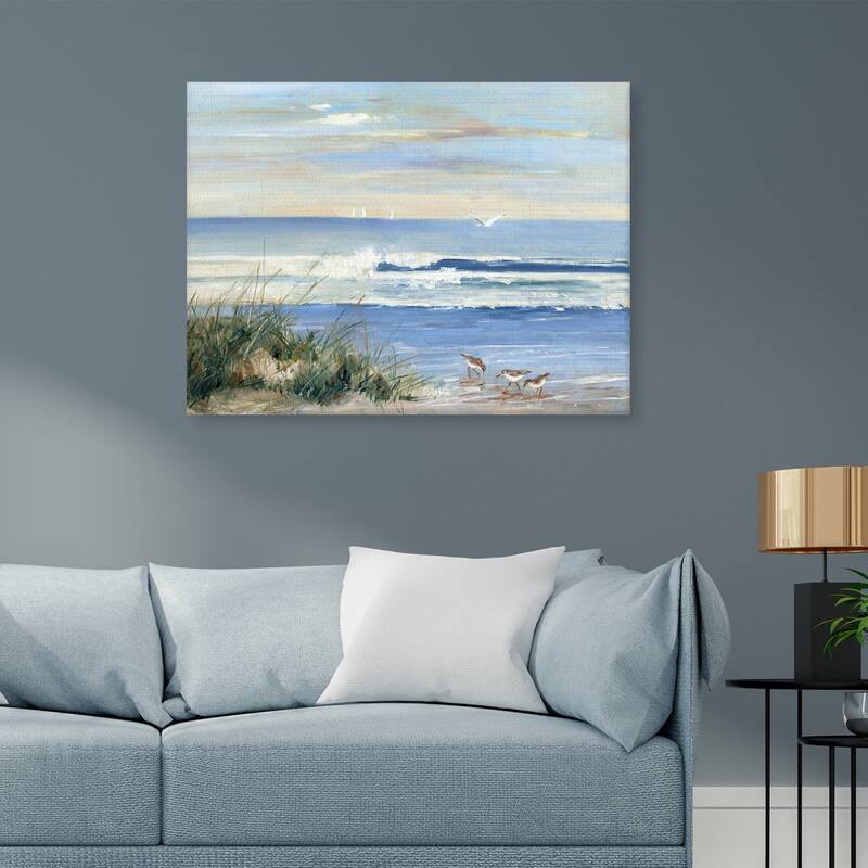 Beachcombers by Sally Swatland Canvas Art Print