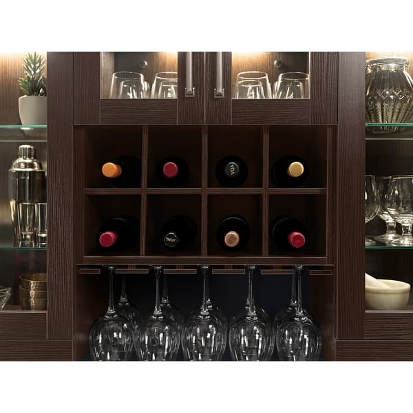 Shop Newage Products Home Bar Wall Wine Rack Cabinet 21