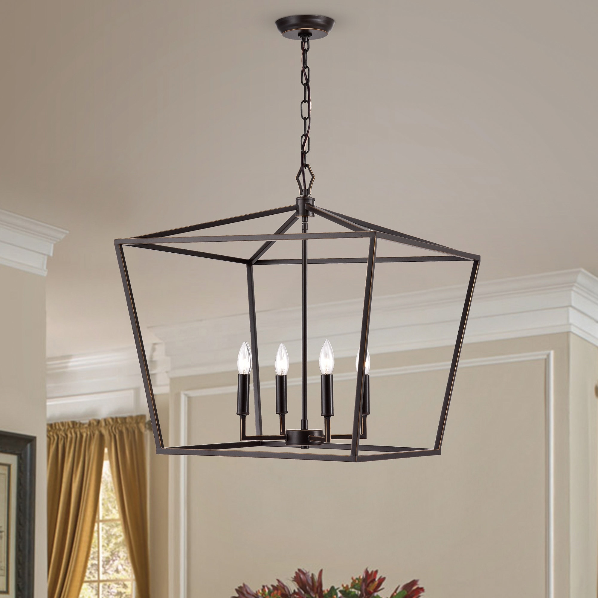 Oil rubbed bronze lantern pendant light hot sale