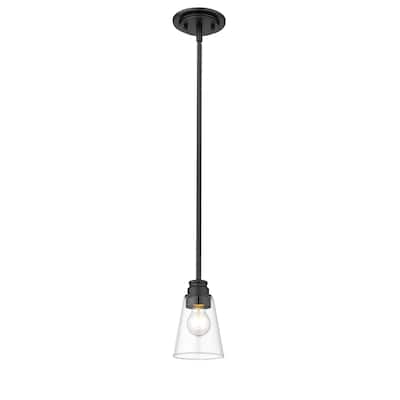 Avery Home Lighting Annora 1-Light Mini Pendant in Matte Black - 5.5