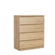 preview thumbnail 16 of 20, 4-Drawer Vanity Desk, Handleless Design, Suitable for Bedroom and Living Room