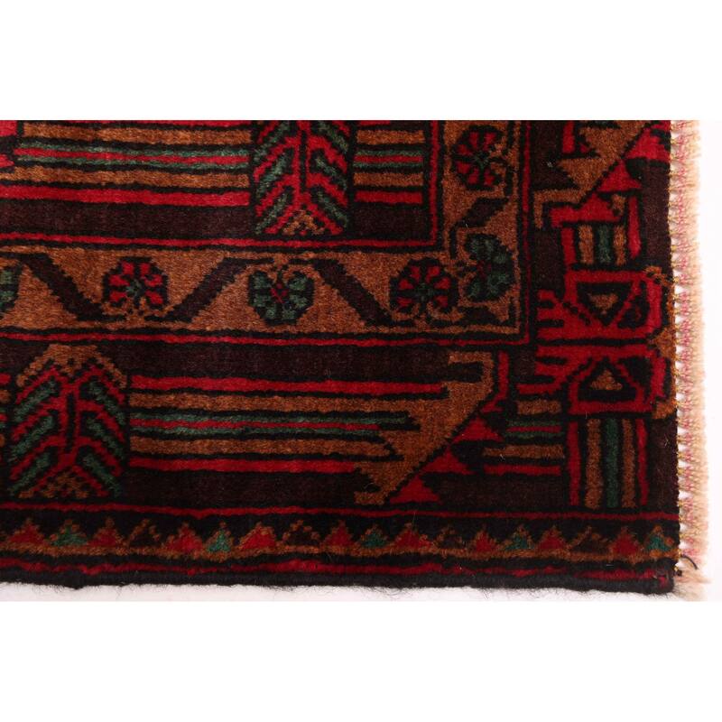 ECARPETGALLERY Hand-knotted Teimani Dark Brown Wool Rug - 3'11 x 6'6