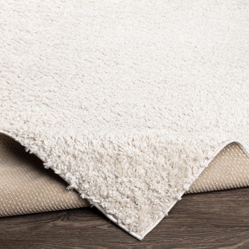 Livabliss Deluxe Shag Minimalist Medallion Area Rug