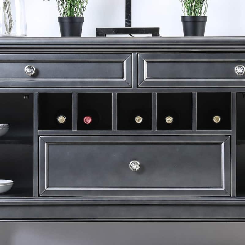 Furniture of America Mora Glam 60 inch Wood Buffet and Sideboard