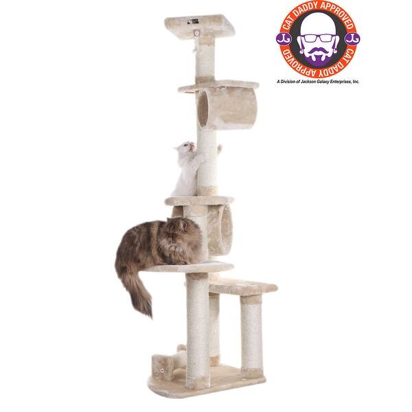 slide 1 of 9, Armarkat Real Wood Cat Jungle Gym Pet Furniture Condo Scratcher