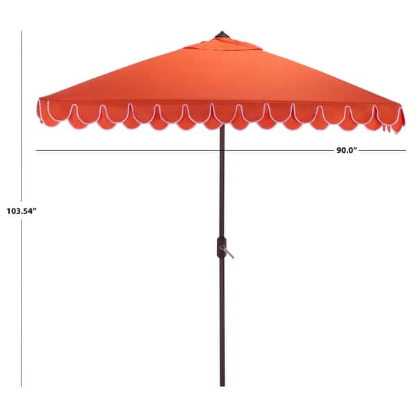 7.5 ft square patio umbrella Tuuci Ocean Master Classic 7.5' 5 ft square umbrella in baby blue with white trim SAFAVIEH Outdoor Naima Valance 7.5