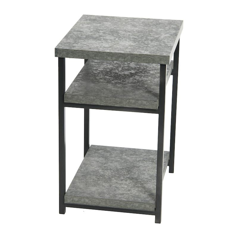 Household Essentials Carbon Loft Shikibu Faux Slate Side Table - 23.6'' x 14.76''