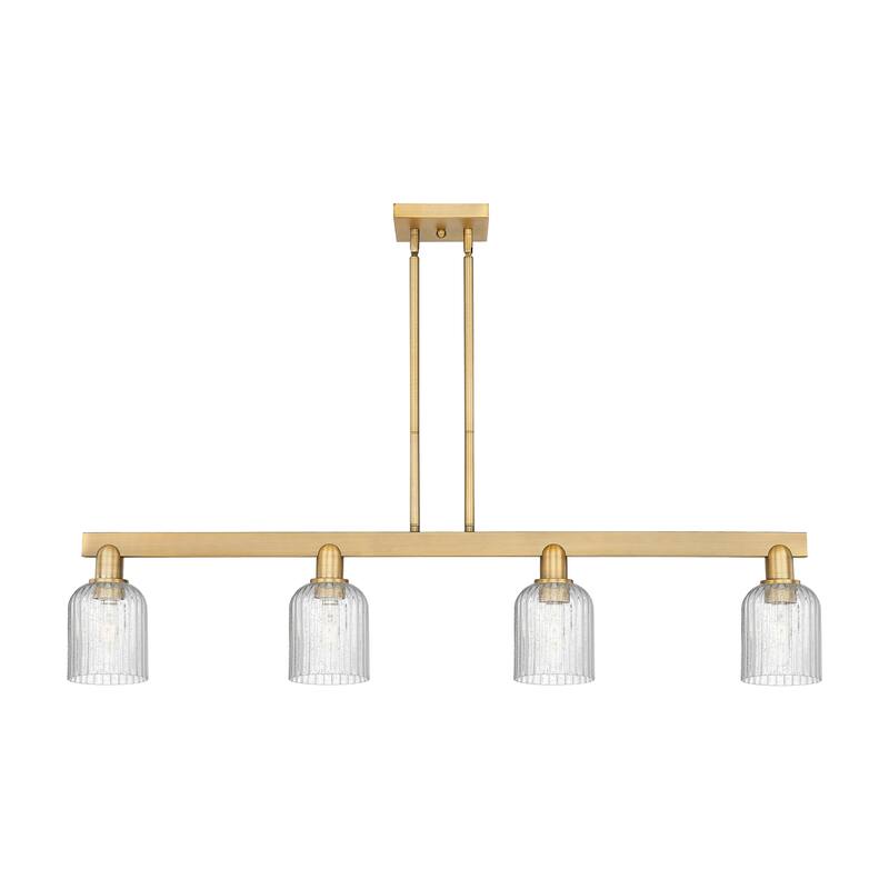 Innovations Lighting Downtown Urban - Bridal Veil - 4 Light 48" Stem Hung Island Light