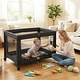 preview thumbnail 5 of 18, Gymax Portable Baby Playard w/Soft Mattress Breathable Mesh Sides