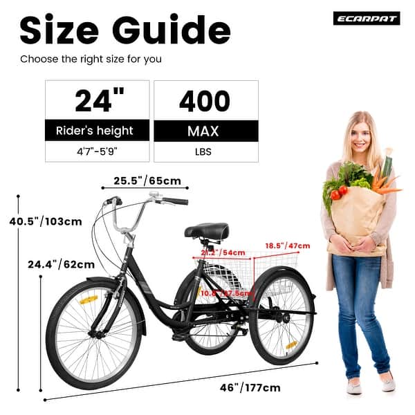 5 speed 3 wheel bicycle Knus Virbus 24 Single-Speed Adult Tricycle Adult tricycle for seniors Miami Sun 3 wheeler Bicycle