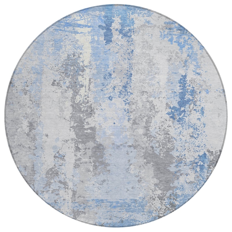 HomeRoots Abstract Transitional Rectangle Outdoor Rug