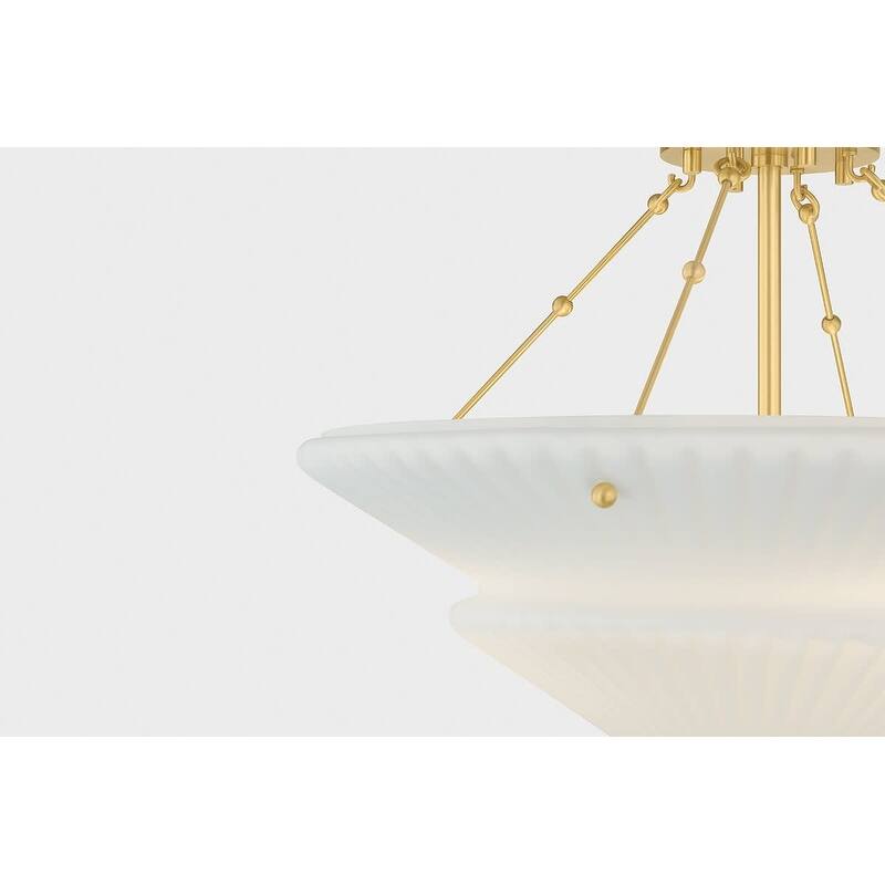 Hudson Valley Lighting 7013 Loburn 3 Light 20" Wide Semi-Flush Ceiling