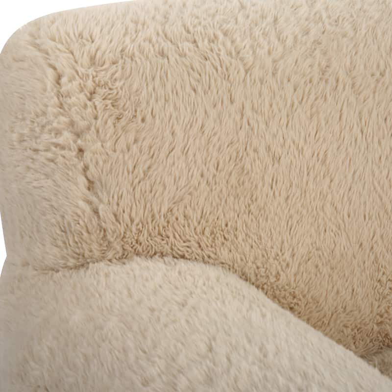 Uttermost Abide Sheepskin Accent Chair - 51"W x 31"H x 42"D