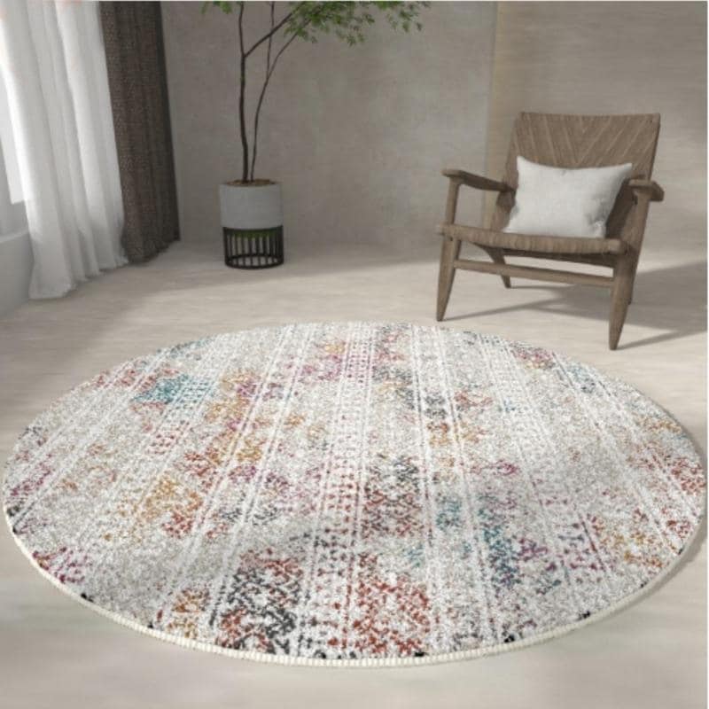 Soft Round Rug Area Rug Entryway Foyer Throw Mat Washable 4ft Round A10