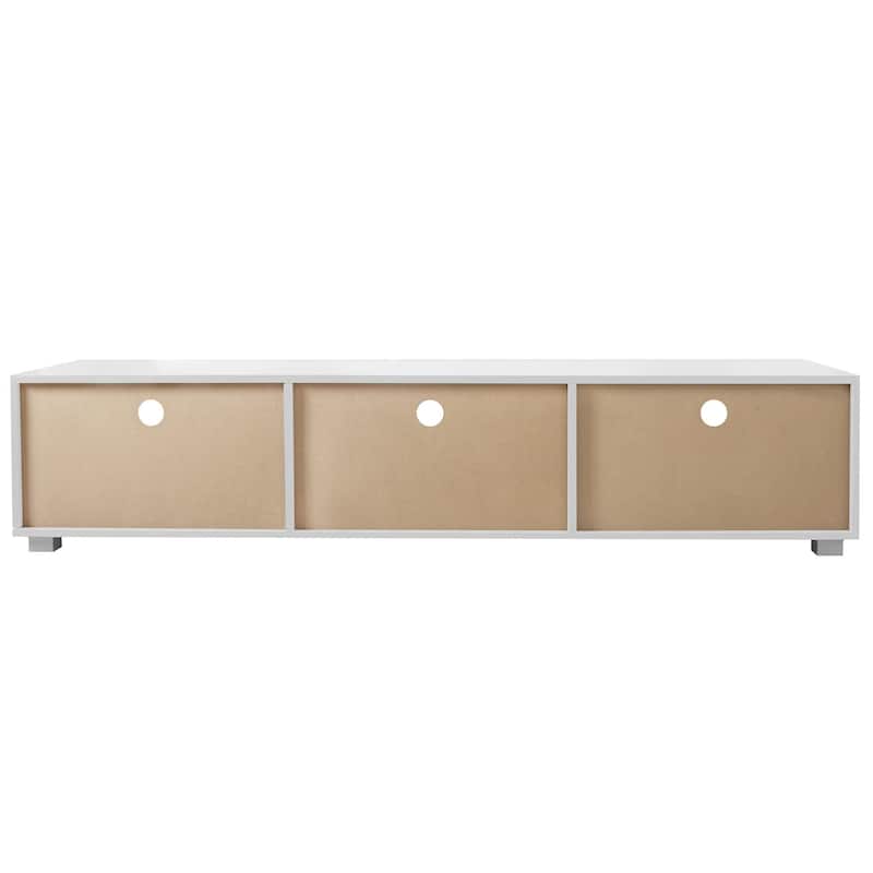 70 Inch TV Stands with 2 Storage Cabinet & Open Shelves