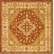 preview thumbnail 8 of 20, SAFAVIEH Handmade Heritage Aja Traditional Oriental Wool Rug 6' Square - Rust/Gold - Square