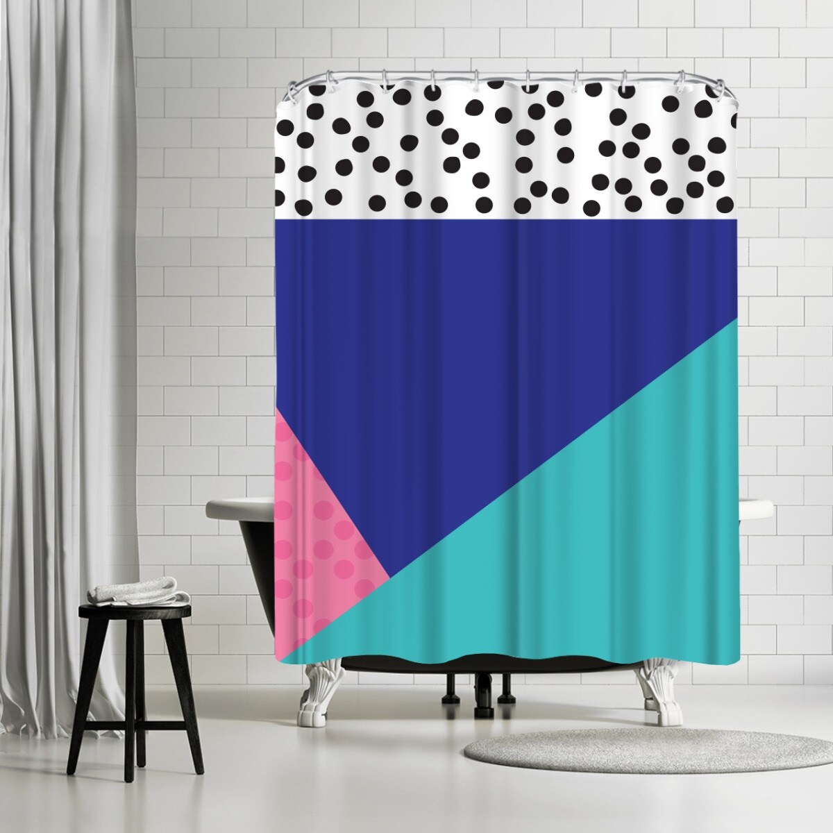 Americanflat 71" x 74" Shower Curtain, Dotti Two by Ashlee Rae Designs