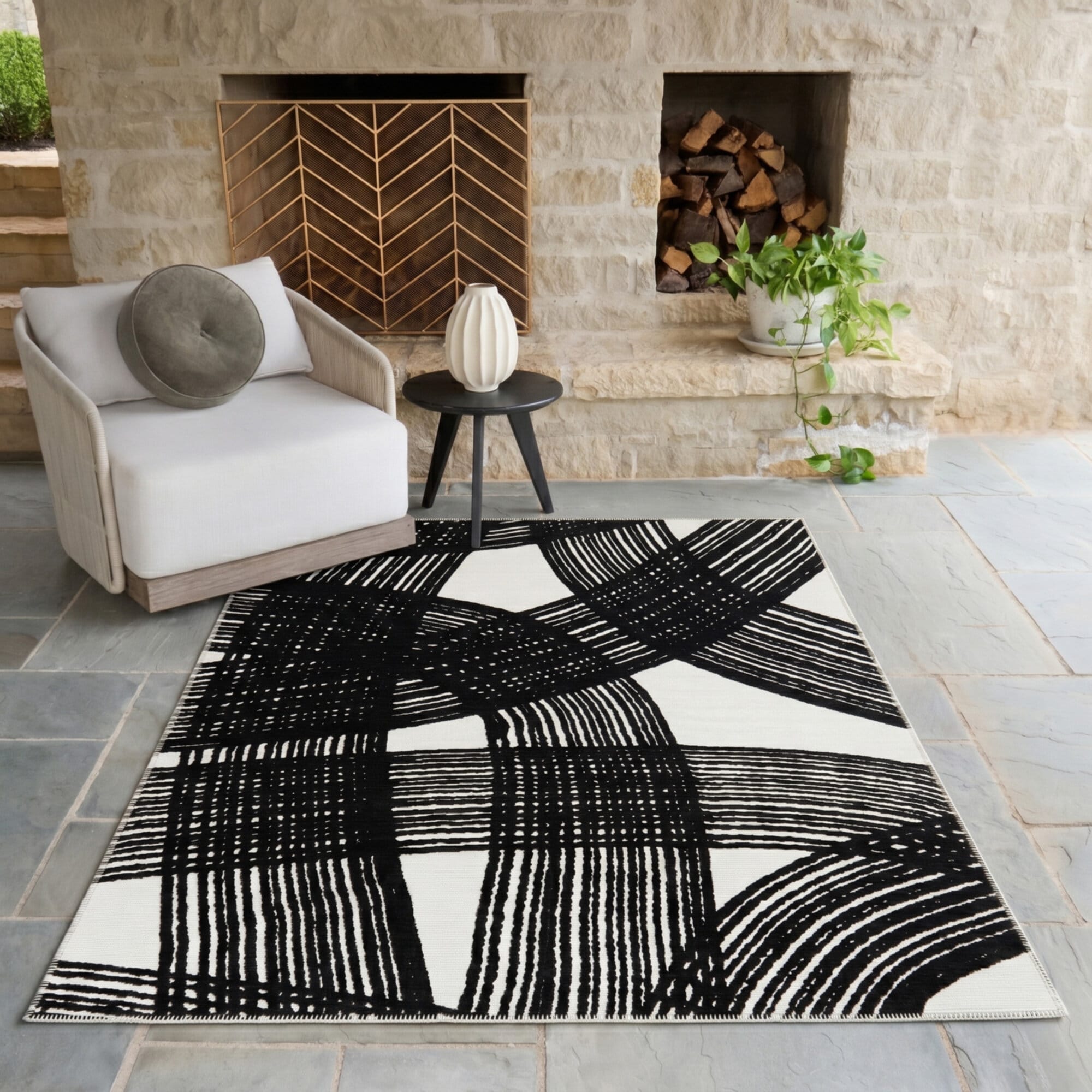 Meiselas Modern Abstract Indoor/Outdoor Area Rug