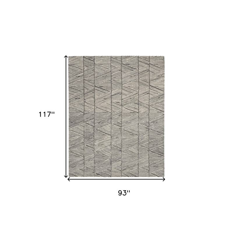 Fedug Power Loomed Abstract Modern Soft Area Rug By HomeRoots - 117' X '93' X '0.5