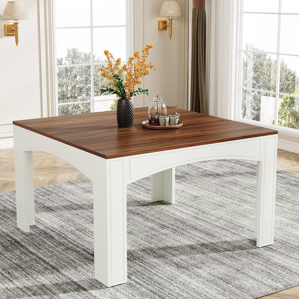 39.4-Inch Small Square Dining Table for 4