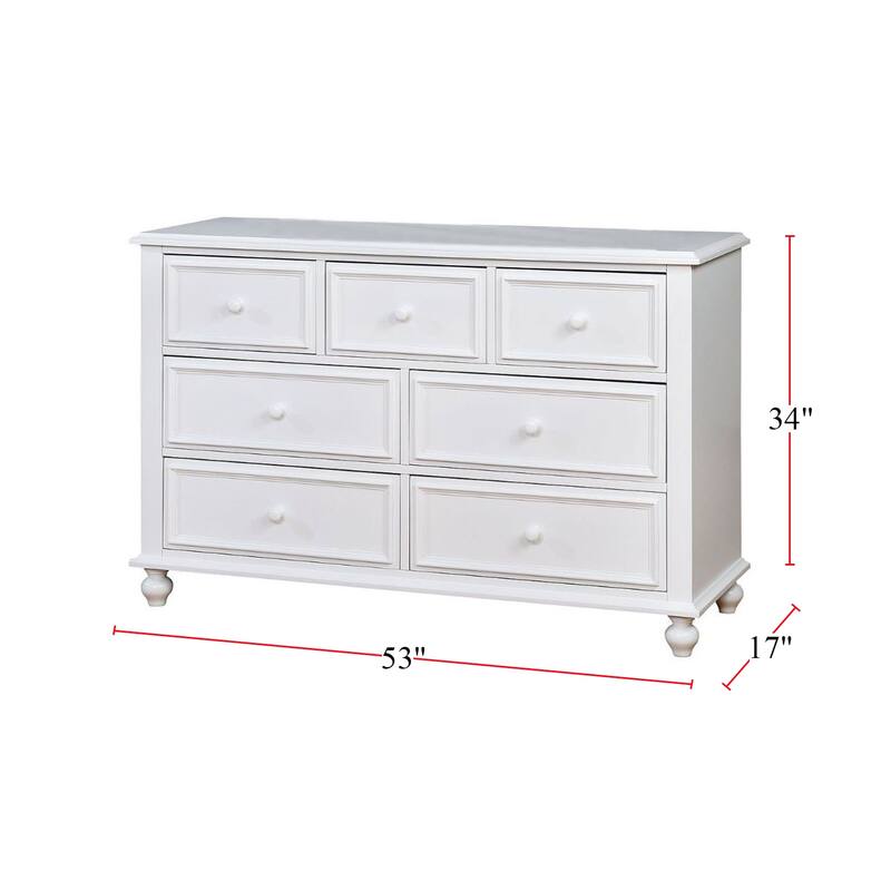 7 Drawers Wooden Dresser
