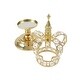 preview thumbnail 9 of 17, Crystal Bead Crown Decor Centerpiece Accent Piece Tabletop with Mirror Stand