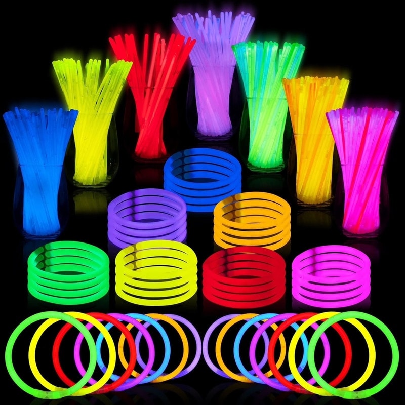 144 Pcs 8" Glow sticks Bulk Party Supplies - Multicolor