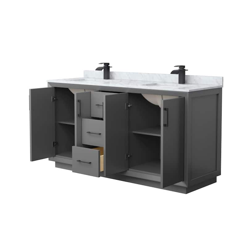 Wyndham Collection WCF414166D-NAT-UNSMXX Strada 66" Free Standing