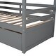 preview thumbnail 20 of 30, Twin Size House Bed Wood Low Loft Bed Frame with 2 Drawers Storage Bed for Kids, Teens, Girls, Boys Space-Saving, Easy Assembly