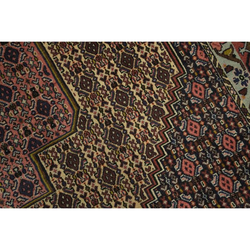 Hand Knotted Oriental 100% Wool Carpet Traditional Medallion Multi-Colored Bidjar Area Rug - 11' 6'' X 8' 2''