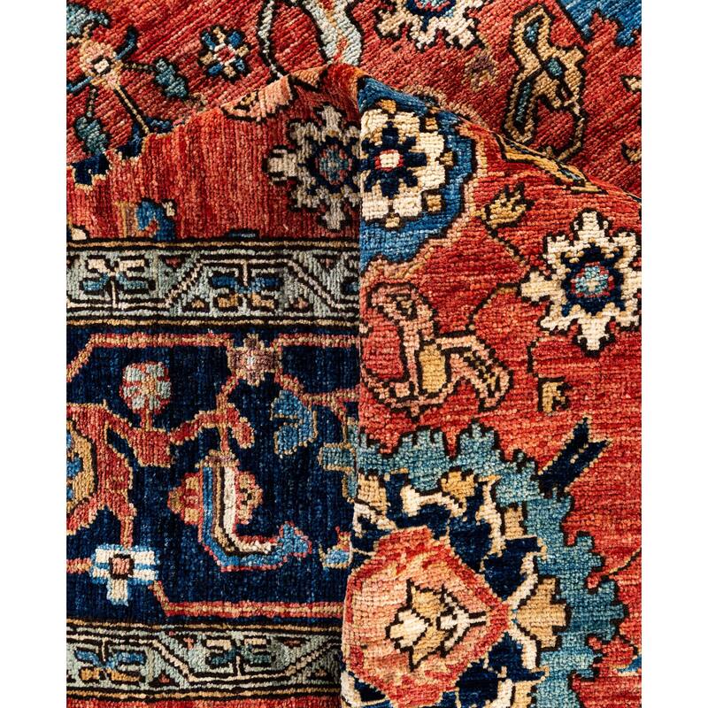 Serapi One-of-a-Kind Hand-Knotted Area Rug - Red - 8' 2" x 10' 3"