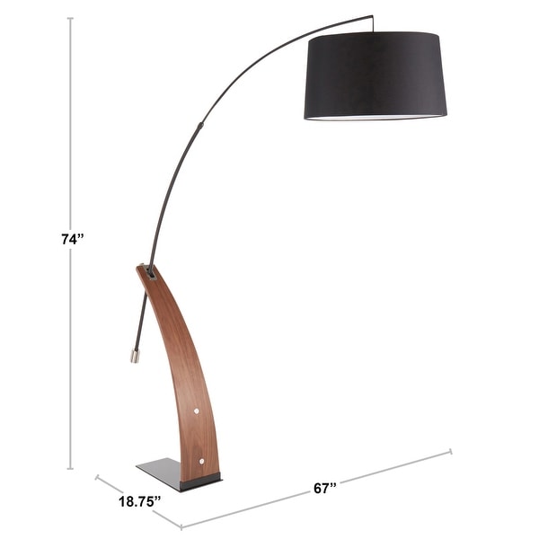 mid century modern arc lamp