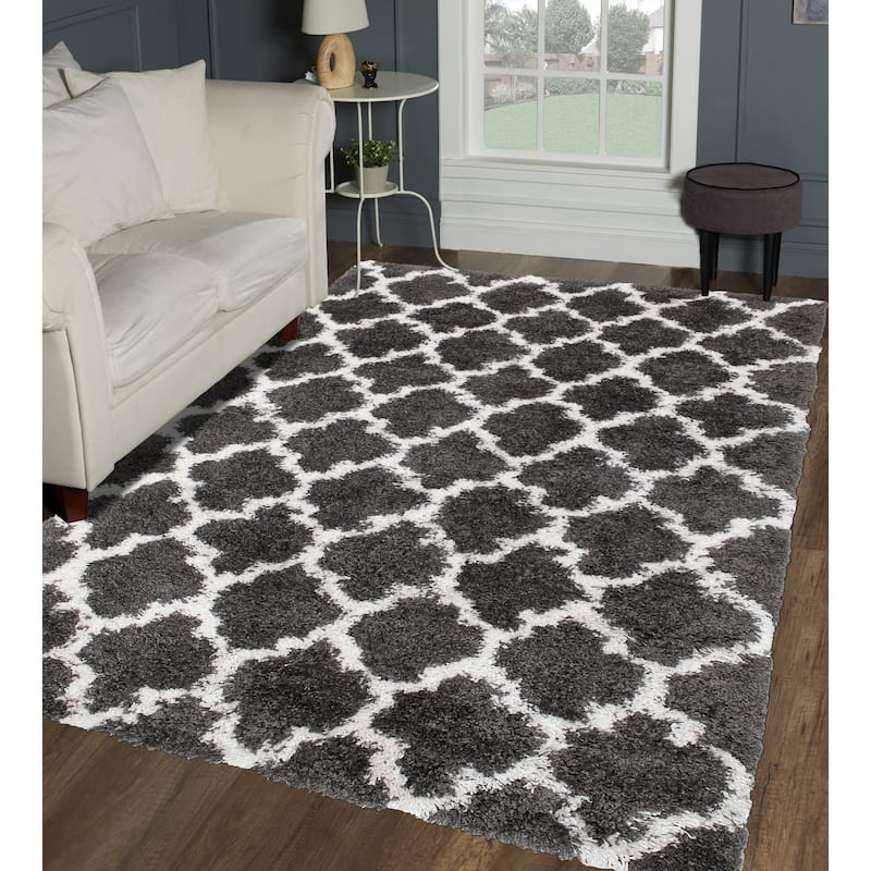 Noori Rug Lux Ava Trellis 2-Inch Shag Rug