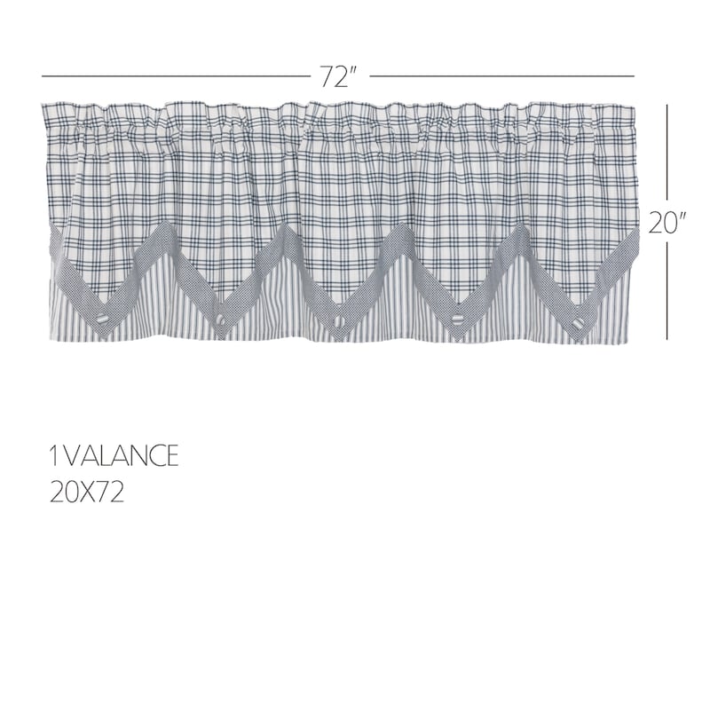 Simple Life Flax Ruffled Valance - 16x72 - Natural Creme