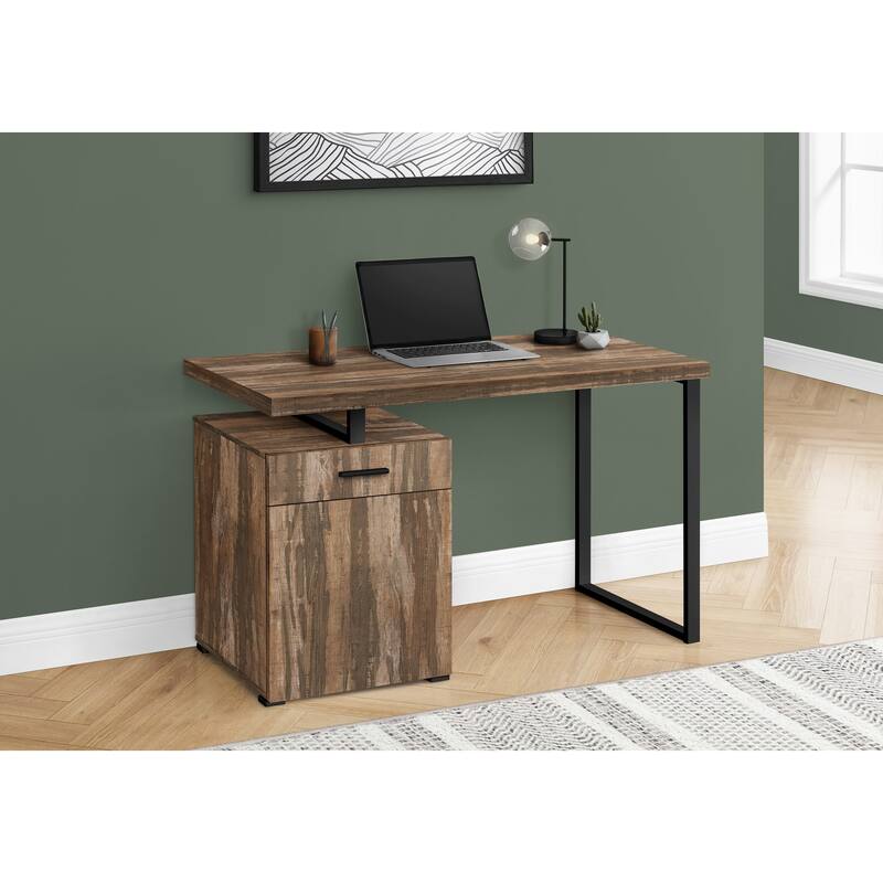 Modern Contemporary 48"L Computer Desk, with 1 Storage Drawers, Sturdy U-shaped Metal Leg, for Home Office