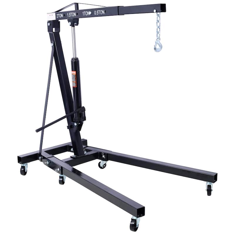 2 Ton Folding Engine Hoist Cherry Picker Shop Crane Hoist Lift