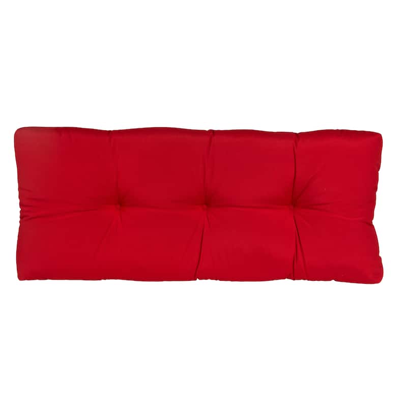 Klear Vu Patio Indoor/Outdoor Red Bench Cushion - 43" x 19" x 3"