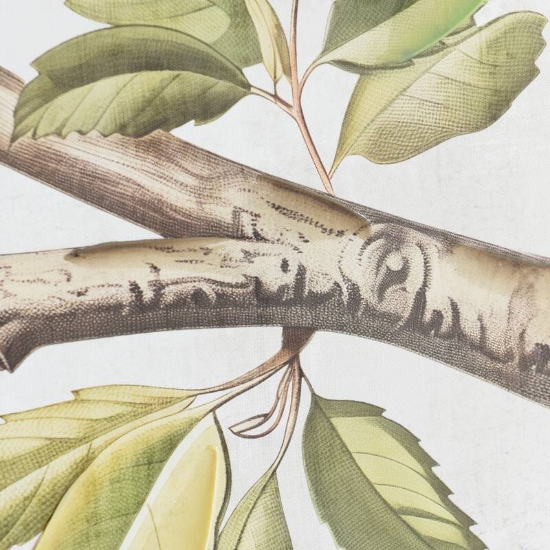 StyleCraft Birdsong II Hand-Embellished Framed Canvas Wall Art - 32" x 32"