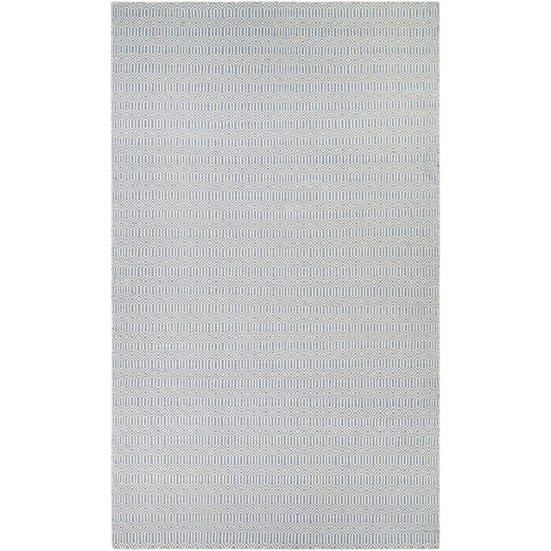 Handmade Villa Circles Indoor/ Outdoor Reversible Area Rug - 3' x 5' - Blue