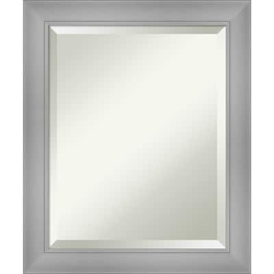 Beveled Wall Mirror - Flair Polished Nickel Frame