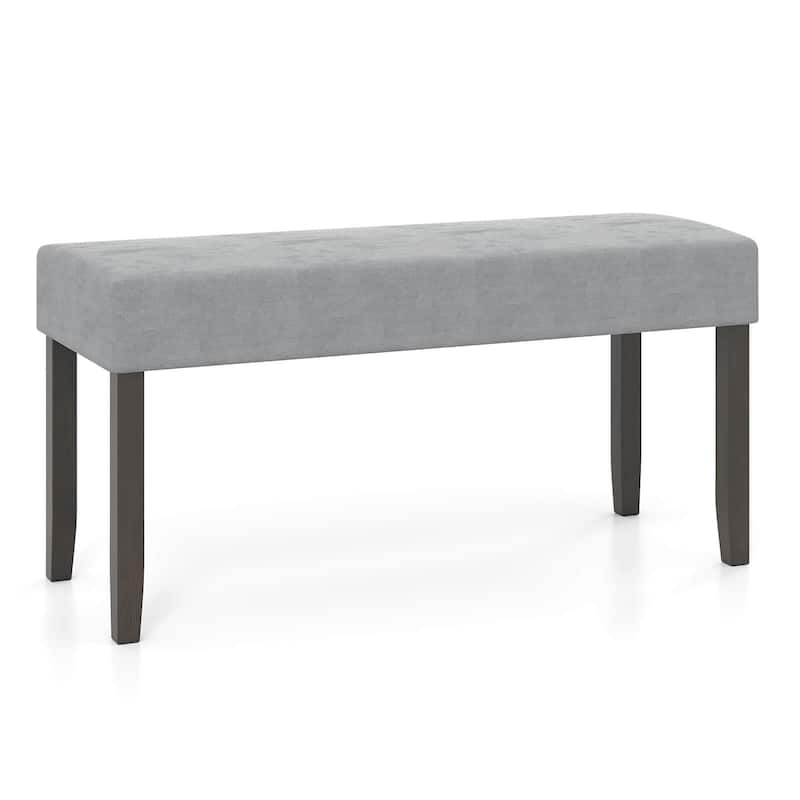 Costway 1/2 PCS Upholstered Entryway Bench with Padded Seat Solid - 1 PCS