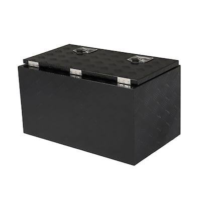 30" Aluminum Five Pattern Toolbox Double Lock Black