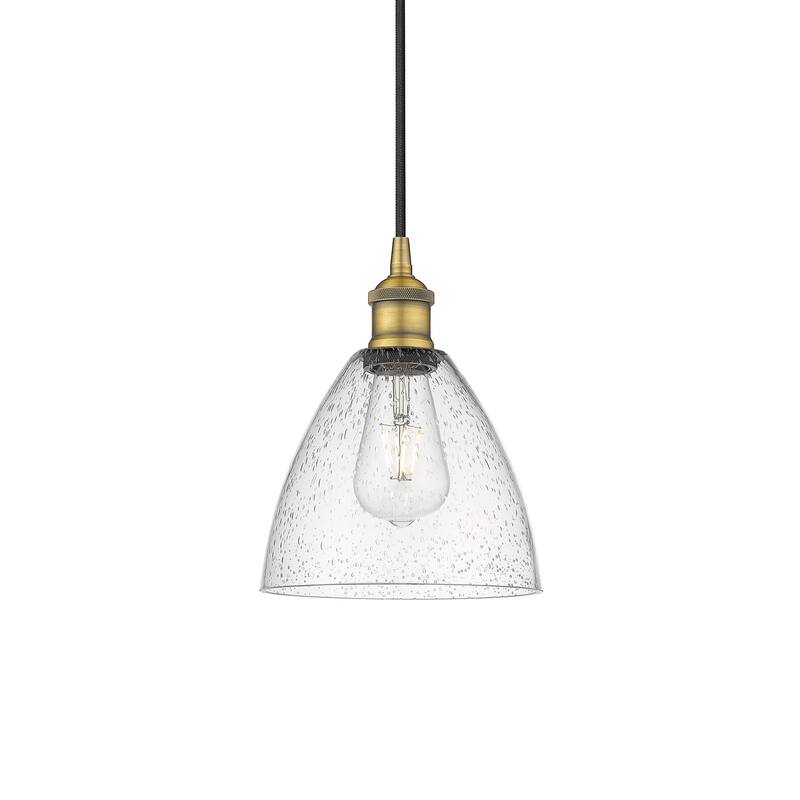 Innovations Lighting 616-1P-10-8 Edison Pendant Edison 8" Wide Mini - Brushed Brass / Seedy
