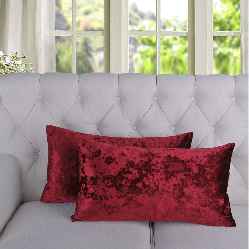 Rancho Crushed Velvet Throw Pillow Cover Set, NO INSERT