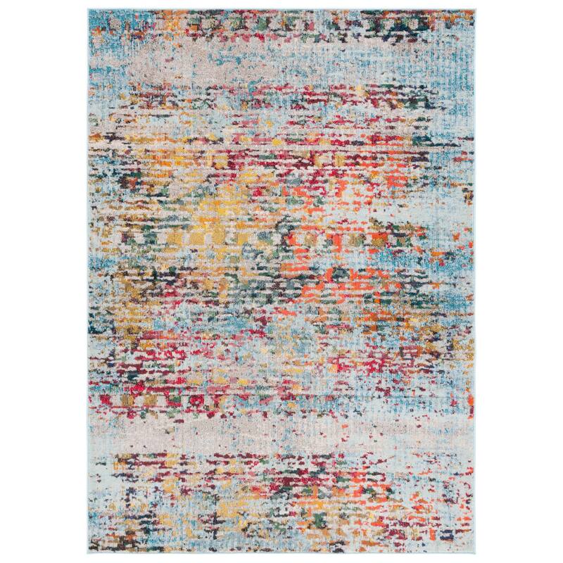 SAFAVIEH Monaco Beadie Boho Abstract Rug - 4' x 5'7" - Grey/Multi