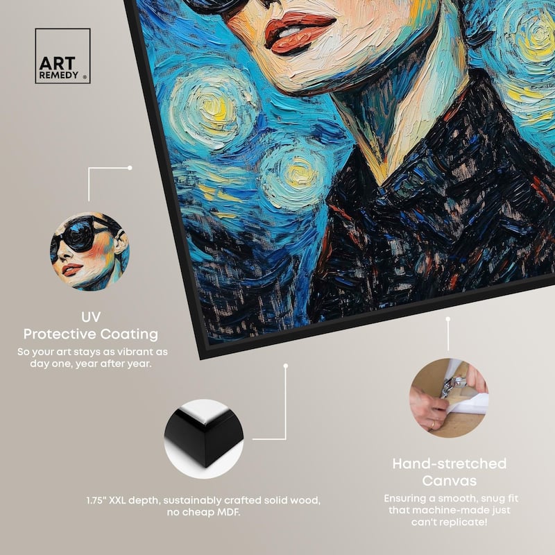 Starry Night Icon Canvas by Art Remedy