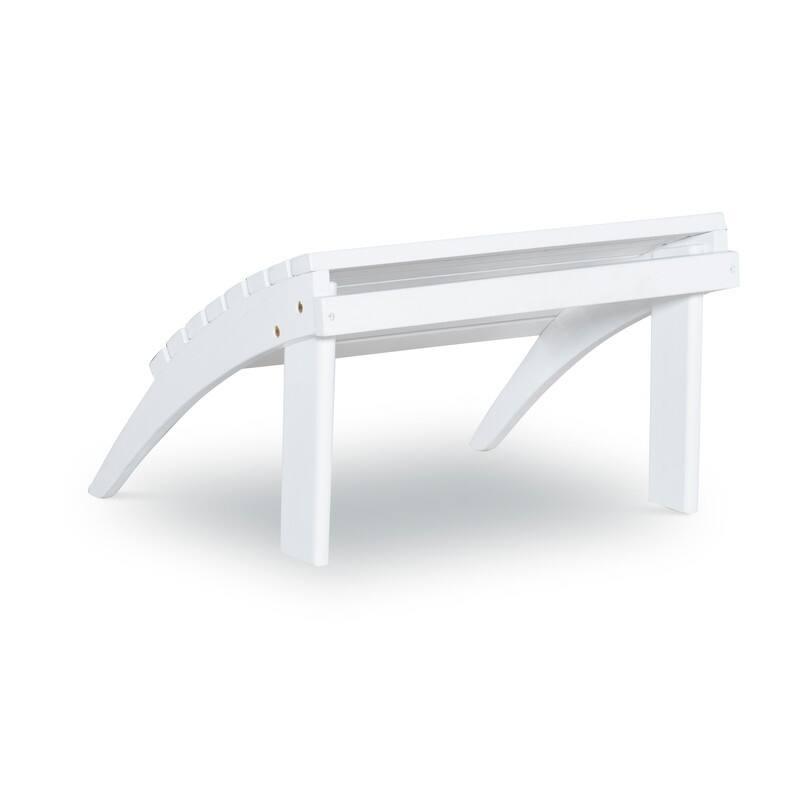 Gavil White Adirondack Ottoman