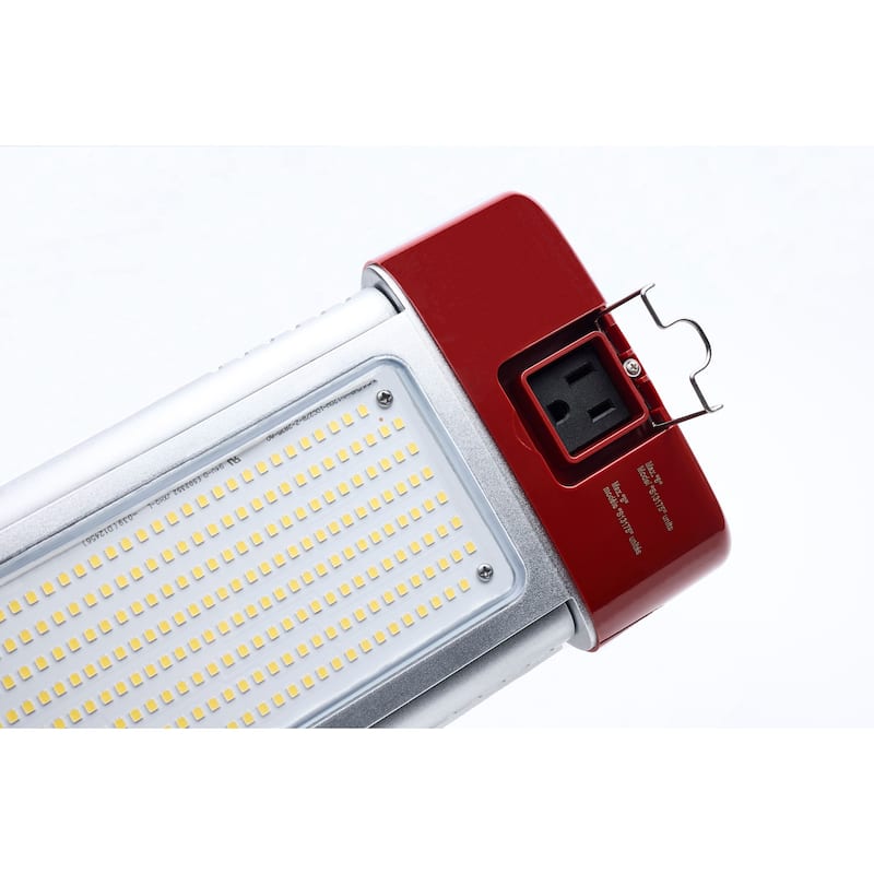30/70/100/120 Watt LED Work Light with Remote 5000K CCT Red Finish 120V