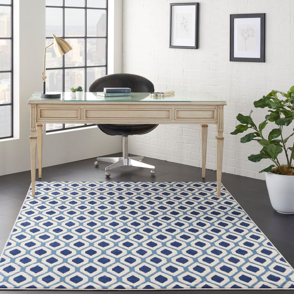 Nourison Grafix Modern Geometric Area Rug